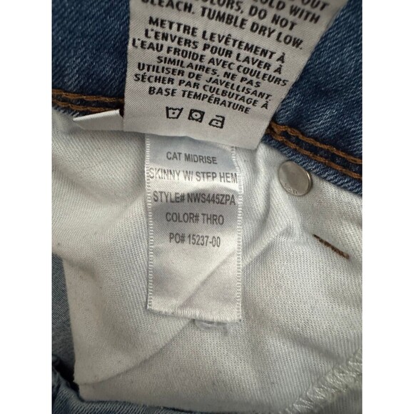 Hudson Jeans Light‎ Blue Cat Midrise Skinny Denim Stretch Step Hem Women's 28 - Picture 8 of 9